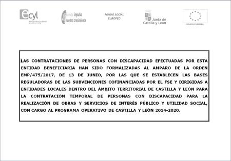 Imagen SUBVENCIÓN PARA CONTRATACIÓN DE PERSONAS DISCAPACIDAD